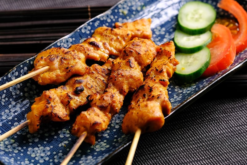 Grilled Chicken and Veggie Skewers